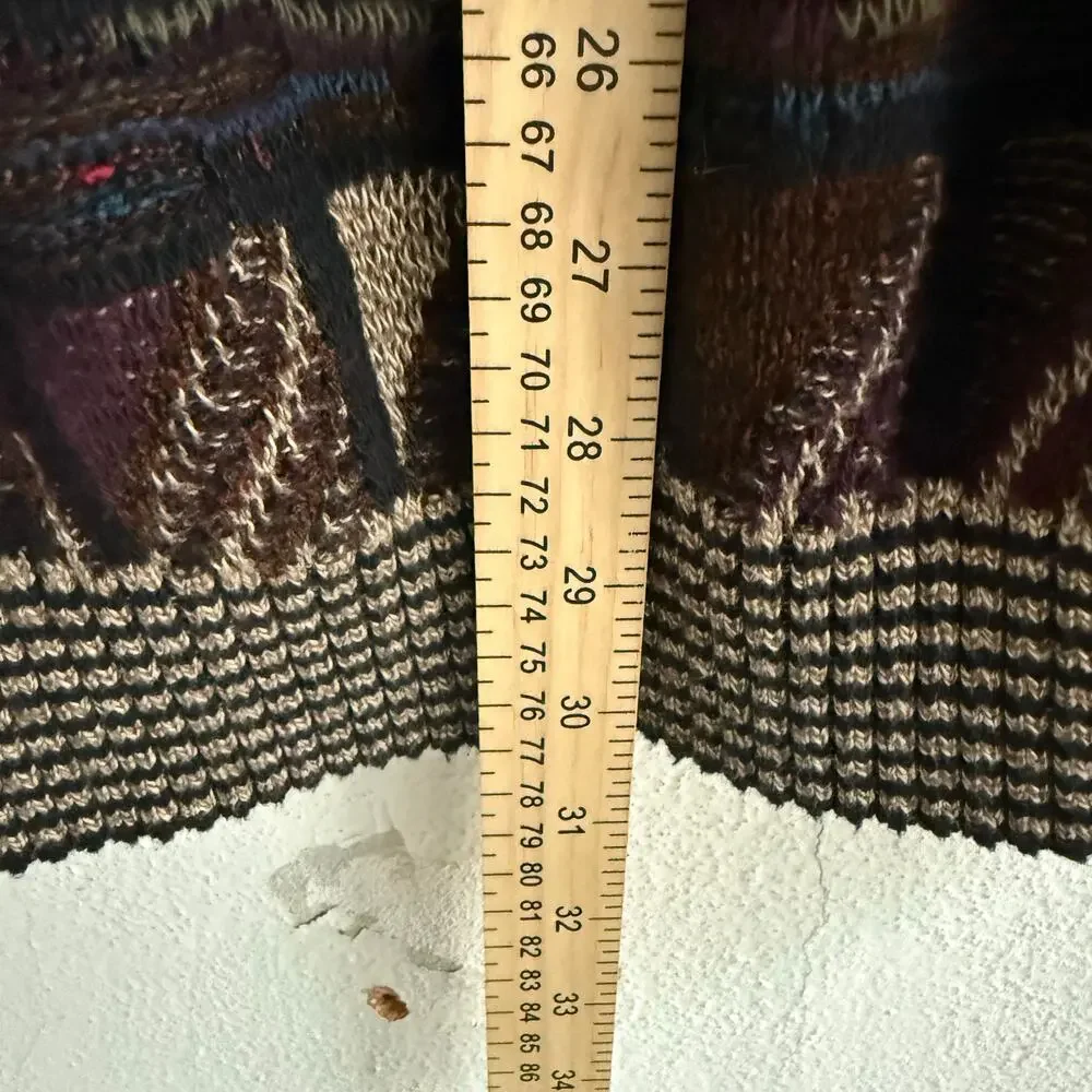 Vtg 90s Coogi Style‎ Sweater Mens Large Tall Checkered Knit Pullover Grandpacore